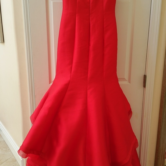 Jovani off the shoulder mermaid evening gown - Picture 6 of 8